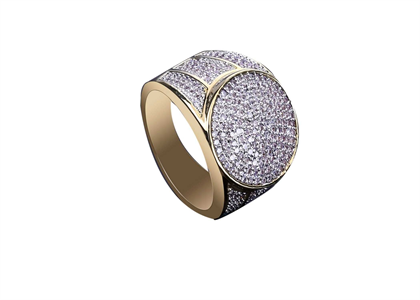 Round Micro Pave Bling Ring